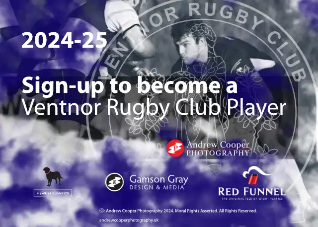Sign-up to be a Ventnor Rugby Club Player for the 2024-25 season