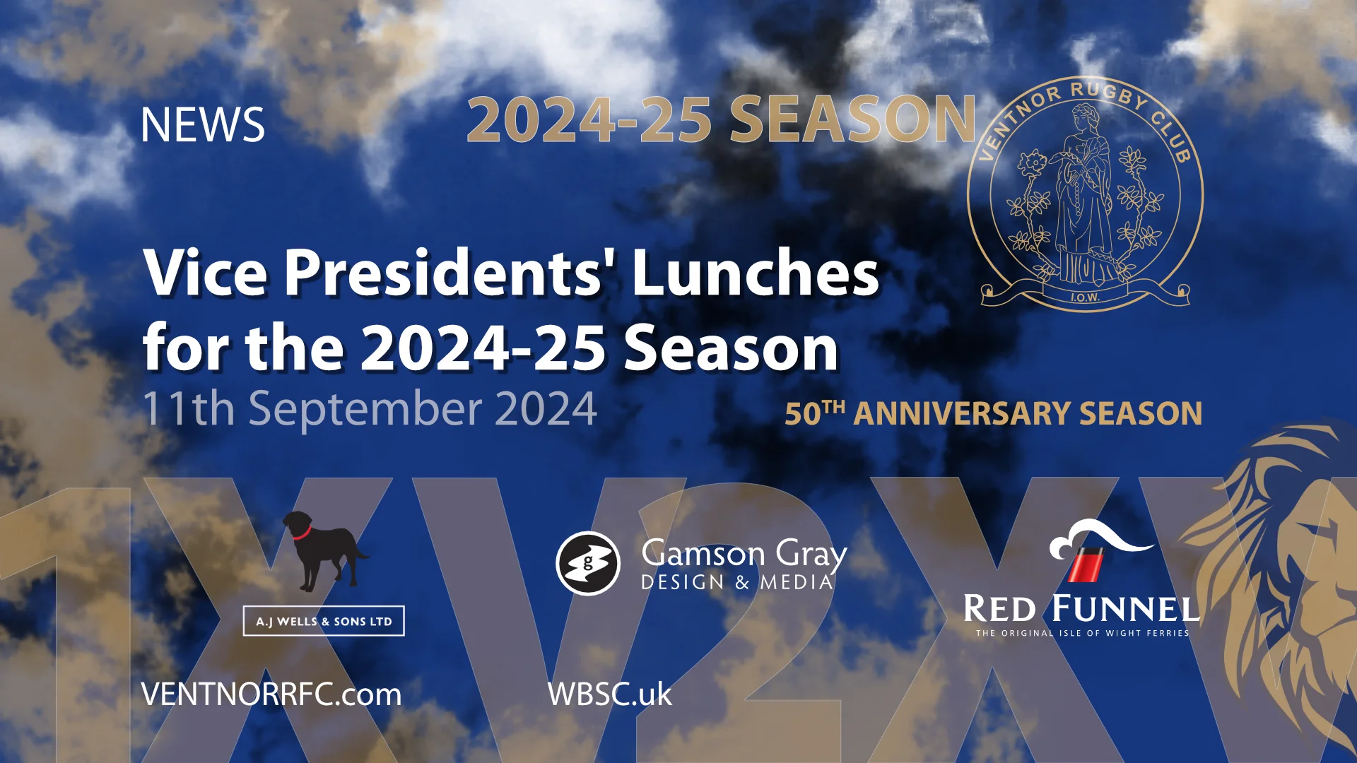 Ventnor Rugby Club Vice Presidents’ Lunches for the 2024-25 Season