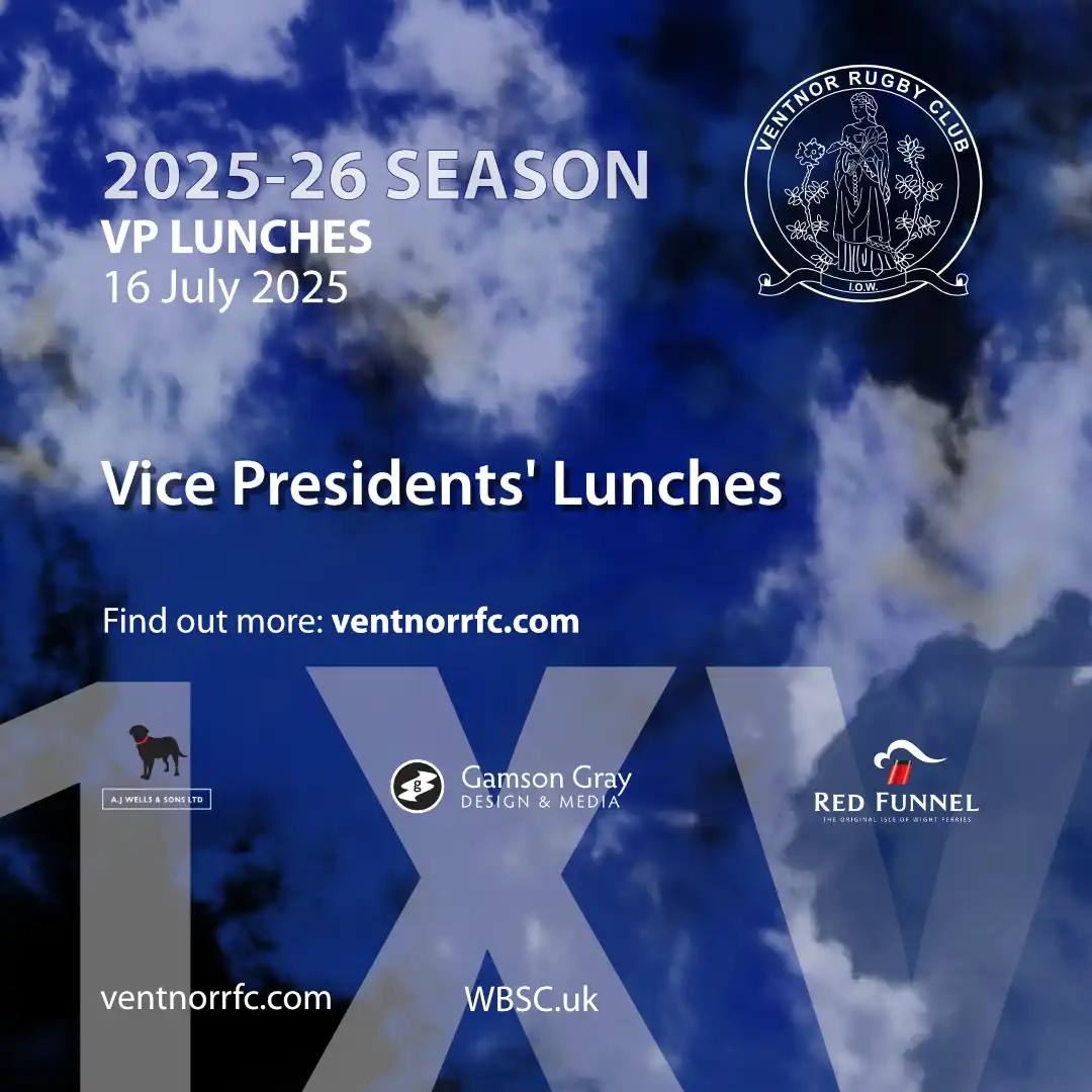 Ventnor Rugby Club Vice Presidents Lunches 2025-26 season announced